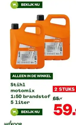 Welkoop Stihl motomix 1:50 brandstof aanbieding
