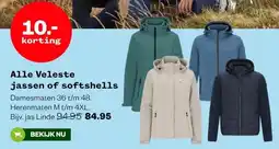 Welkoop Alle Veleste jassen of softshells aanbieding