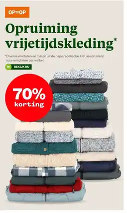Welkoop Opruiming vrijetijdskleding aanbieding