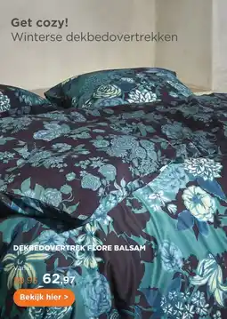 TotaalBED Dekbedovertrek Flore Balsam 140 x 200/220 cm aanbieding