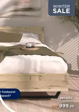 TotaalBED Bed Hull | houten hoofdbord | 140 x 200 cm | Slede poten aanbieding