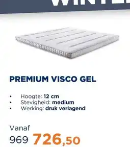 TotaalBED Topmatras Premium | Visco Gel aanbieding