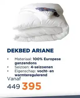 TotaalBED Dekbed Ariane 100% dons | 4-seizoenen aanbieding