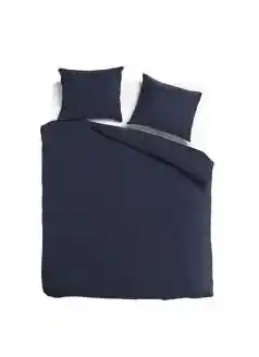 TotaalBED Dekbedovertrek Noa Koningsblauw 140 x 200/220 cm aanbieding