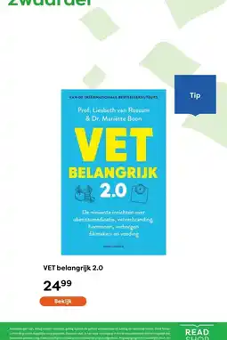 The Read Shop VET belangrijk 2.0 aanbieding