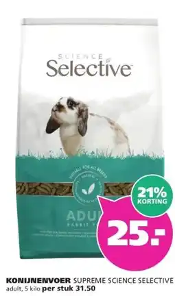 Ranzijn KONIJNENVOER SUPREME SCIENCE SELECTIVE aanbieding