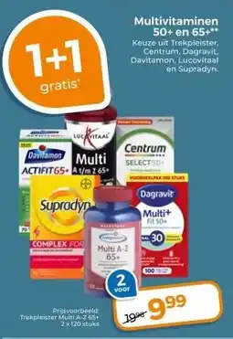 Trekpleister Multivitaminen 50+ en 65+ aanbieding