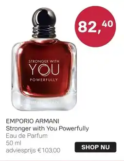 Pour Vous EMPORIO ARMANI Stronger with You Powerfully Eau de Parfum aanbieding