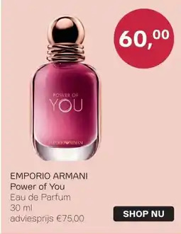 Pour Vous EMPORIO ARMANI Power of You aanbieding