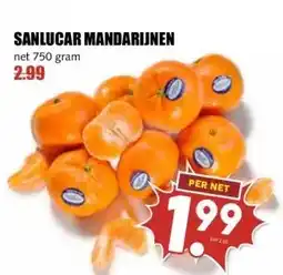 MCD Supermarkt SANLUCAR MANDARIJNEN aanbieding