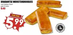 MCD Supermarkt BRABANTSE WORSTENBROODJES aanbieding