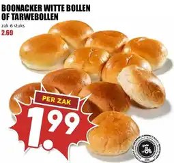 MCD Supermarkt BOONACKER WITTE BOLLEN OF TARWEBOLLEN aanbieding