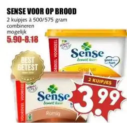 MCD Supermarkt SENSE VOOR OP BROOD aanbieding
