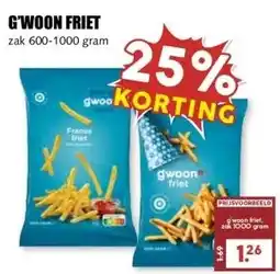 MCD Supermarkt G'WOON FRIET aanbieding