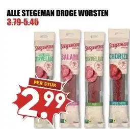 MCD Supermarkt ALLE STEGEMAN DROGE WORSTEN aanbieding