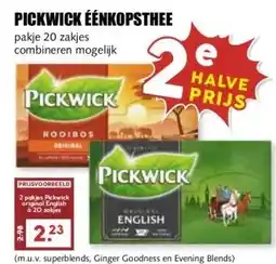 MCD Supermarkt PICKWICK ÉÉNKOPSTHEE aanbieding