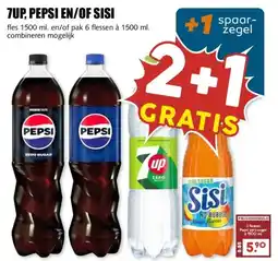 MCD Supermarkt 7UP, PEPSI EN/OF SISI aanbieding