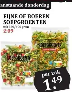 MCD Supermarkt FIJNE OF BOEREN SOEPGROENTEN aanbieding