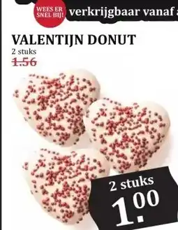 MCD Supermarkt VALENTIJN DONUT aanbieding