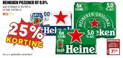 MCD Supermarkt HEINEKEN PILSENER OF 0.0% aanbieding