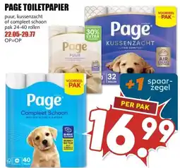 MCD Supermarkt PAGE TOILETPAPIER aanbieding