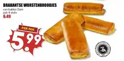 MCD Supermarkt BRABANTSE WORSTENBROODJES aanbieding
