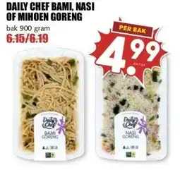 MCD Supermarkt DAILY CHEF BAMI, NASI OF MIHOEN GORENG aanbieding