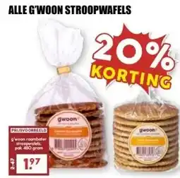 MCD Supermarkt ALLE G'WOON STROOPWAFELS aanbieding