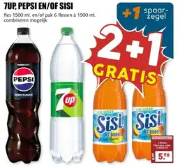 MCD Supermarkt 7UP, PEPSI EN/OF SISI aanbieding