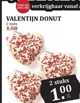 MCD Supermarkt VALENTIJN DONUT aanbieding