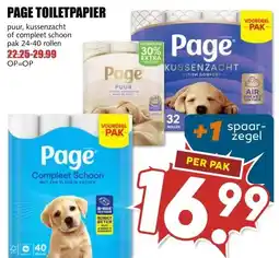 MCD Supermarkt PAGE TOILETPAPIER aanbieding