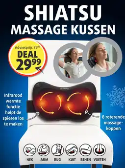 Lucovitaal SHIATSU MASSAGE KUSSEN aanbieding