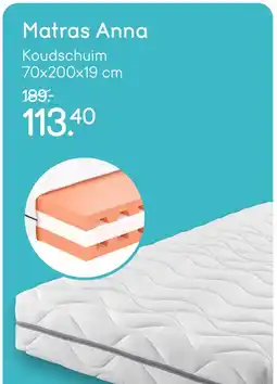 Leen Bakker Matras Anna aanbieding