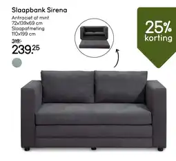 Leen Bakker Slaapbank Sirena aanbieding