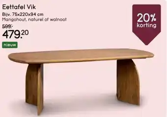 Leen Bakker Eettafel Vik aanbieding