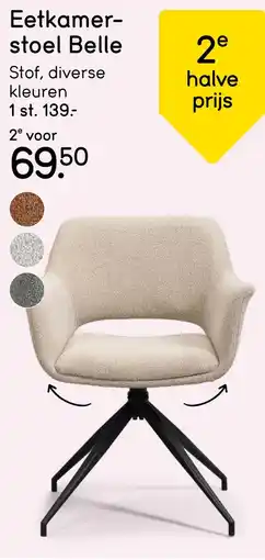 Leen Bakker Eetkamer- stoel Belle aanbieding