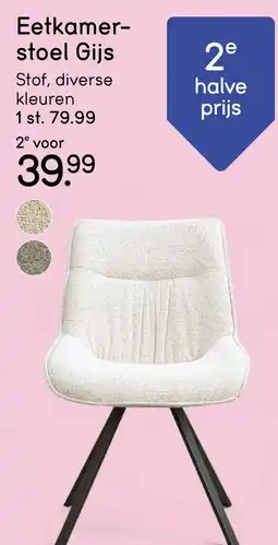 Leen Bakker Eetkamer stoel Gijs aanbieding