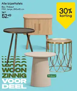 Leen Bakker Alle bijzettafels aanbieding