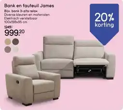 Leen Bakker Bank James aanbieding