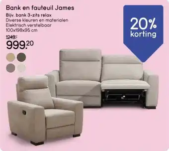 Leen Bakker Bank James aanbieding