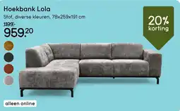 Leen Bakker Hoekbank Lola aanbieding