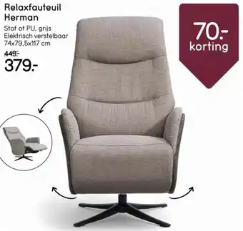 Leen Bakker Relaxfauteuil Herman aanbieding