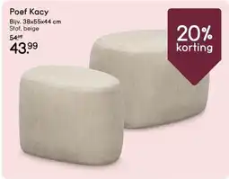 Leen Bakker Poef Kacy aanbieding