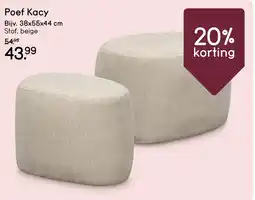 Leen Bakker Poef Kacy aanbieding