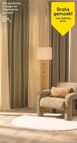 Leen Bakker Alle gordijnen, vitrages en inbetweens op maat aanbieding