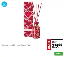 Intratuin Ipuro geurstokjes Love. Inhoud 240 ml. aanbieding
