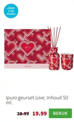 Intratuin Ipuro geurset Love. Inhoud 50 ml. aanbieding