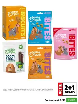 Intratuin Edgard & Cooper hondensnacks. Diverse varianten. aanbieding