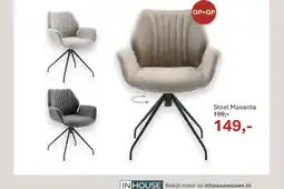 INHOUSE Stoel Masanta aanbieding