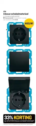 Hubo ION Inbouw schakelmateriaal aanbieding